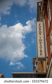 WASHINGTON DC, USA - JUNE 2, 2016: The Fords Theatre In Washington DC. Used For Various Stage Performances Since The 1860s And Was The Site Of The Assassination Of US President Abraham Lincoln.