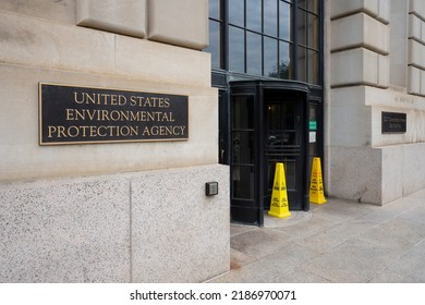 Washington, DC, USA - June 21, 2022: One Of The Entrances To The U.S. Environmental Protection Agency (EPA) Headquarters At Federal Triangle In Washington, DC.