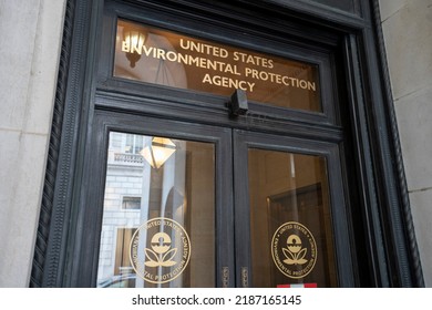 Washington, DC, USA - June 21, 2022: One Of The Entrances To The U.S. Environmental Protection Agency (EPA) Headquarters At Federal Triangle In Washington, DC.