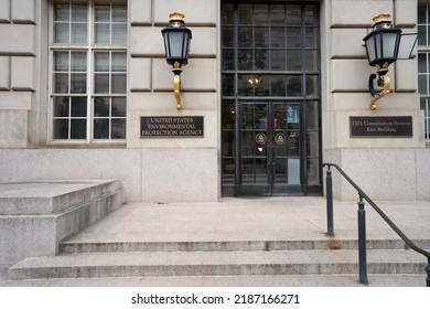 Washington, DC, USA - June 21, 2022: One Of The Entrances To The U.S. Environmental Protection Agency (EPA) Headquarters At Federal Triangle In Washington, DC.