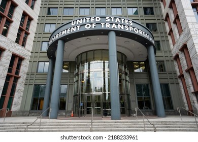 Washington, DC, USA - June 22, 2022: Front View Of The United States Department Of Transportation (DOT) Headquarters In The Southeast Federal Center In Washington, DC.