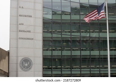 Washington, DC, USA - June 23, 2022: The U.S. Securities And Exchange Commission (SEC) Headquarters In Washington, DC. The Primary Purpose Of The SEC Is To Enforce The Law Against Market Manipulation.