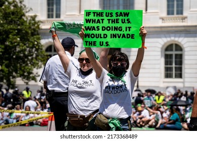 Washington, DC, USA - June 30, 2022: Nonviolent Civil Disobedience Demonstration To Demand Safe And Legal Abortion Access.