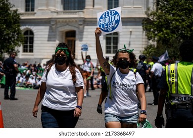 Washington, DC, USA - June 30, 2022: Nonviolent Civil Disobedience Demonstration To Demand Safe And Legal Abortion Access.