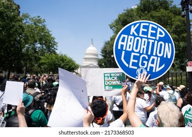 Washington, DC, USA - June 30, 2022: Nonviolent Civil Disobedience Demonstration To Demand Safe And Legal Abortion Access.