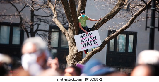 Washington, DC, USA | Mar 21, 2021 | The Asian Community Protests Robert Aaron Long's White Racial Terrorism