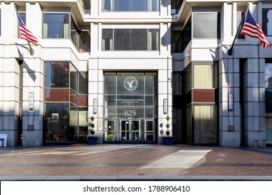 Washington D.C., USA - March 1, 2020: The Entrance To United States Court Of Appeals For Veterans Claims In Washington D.C., The Federal Court Hears Appeals From The Board Of Veterans Appeals. 