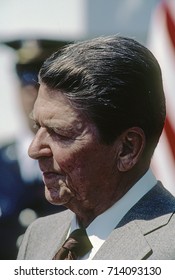 Washington DC. USA, May 1985
President Ronald Reagan Portrait.
