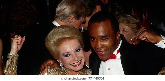 Washington, DC. USA, May, 1987
Sugar Ray Leonard And Diane Comess Kay At The American Cancer Ball Fundraiser Gala. 
