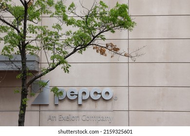 Washington, DC USA - May 8, 2022: Pepco, Potomac Electric Power Company, Supplies Electric Power To Washington, DC And Surrounding Communities In Maryland And Is A Unit Of Exelon Corporation.