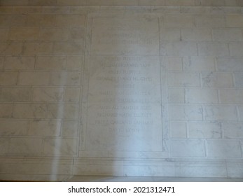 Washington DC, USA - November 2019: Interior Of The Supreme Court Building