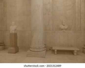 Washington DC, USA - November 2019: Interior Of The Supreme Court Building