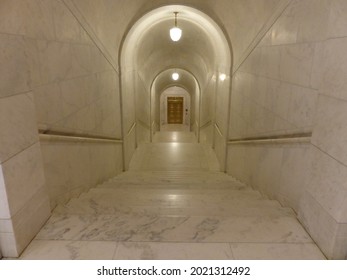 Washington DC, USA - November 2019: Interior Of The Supreme Court Building