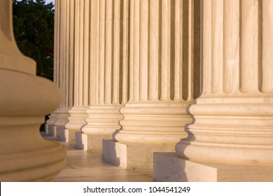 WASHINGTON, DC, USA - OCTOBER 12, 2008: Columns in front of the United States Supreme Court building. - Shutterstock ID 1044541249