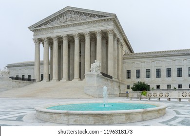 Washington, DC / USA - October 6, 2018: Brett Kavanaugh Was Confirmed As An Associate Justice Of The United States Supreme Court. 