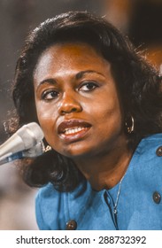 WASHINGTON, DC, USA - Professor Anita Hill Testifies Before Congress, During Clarence Thomas Confirmation Hearings For Supreme Court. October 11, 1991