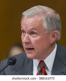 WASHINGTON, DC, USA - SEPTEMBER 13, 2005: U.S. Senator Jeff Sessions (R-AL) During Confirmation Hearings For U.S.  Supreme Court Nominee John Roberts.