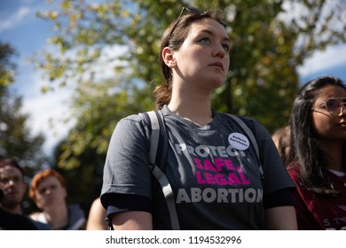 Washington DC, USA, September 28th, 2018- Hundreds Gather In DC As The Senate Judicary Votes On The Nomination Of Brett Kavanaugh