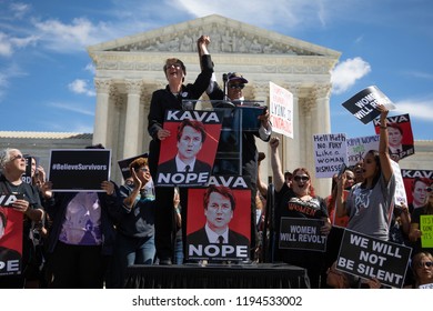 Washington DC, USA, September 28th, 2018- Hundreds Gather In DC As The Senate Judicary Votes On The Nomination Of Brett Kavanaugh