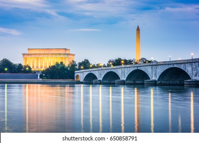 Washington DC, USA skyline on the Potomac River. - Shutterstock ID 650858791