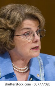 WASHINGTON, DC, USA - U. S. Senator Dianne Feinstein (D-CA) During Confirmation Hearing, U. S. Supreme Court Nominee Judge John Roberts.