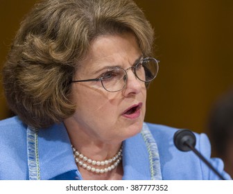 WASHINGTON, DC, USA - U. S. Senator Dianne Feinstein (D-CA) During Confirmation Hearing, U. S. Supreme Court Nominee Judge John Roberts.