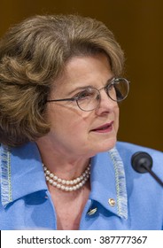 WASHINGTON, DC, USA - U. S. Senator Dianne Feinstein (D-CA) During Confirmation Hearing, U. S. Supreme Court Nominee Judge John Roberts.