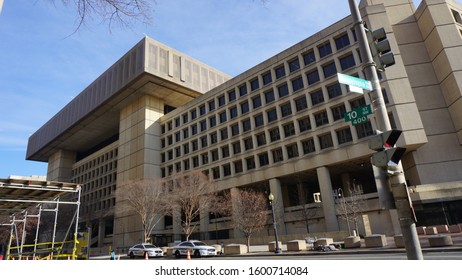 Washington DC, USA-december 29, 2019:the J Edgar Hoover FBI Building