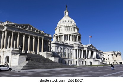 WASHINGTON DC, USA-NOV 19: The United States Capitol Building In Washington DC On November 19, 2011. Meeting Place Of The US Congress, Legislature Of The Federal Government Of The US.