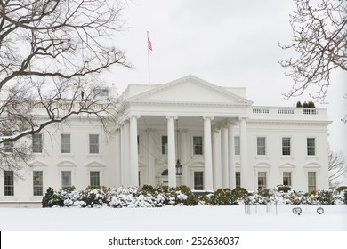 Washington DC - White House In Winter 