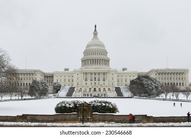 Washington Dc Winter Capitol Building Snow Stock Photo 230546668 ...