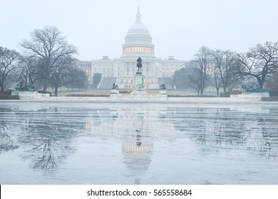 Washington DC In Winter - United States Capitol Building