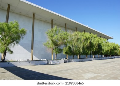 Washington, District Of Columbia, USA - August 16, 2022: Exterior Of The John F. Kennedy Center For The Performing Arts