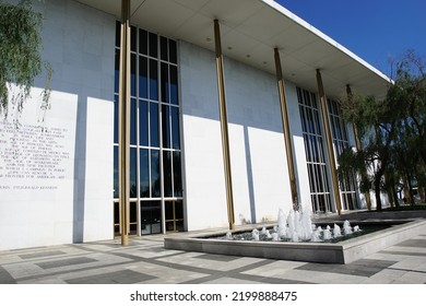 Washington, District Of Columbia, USA - August 16, 2022: Exterior Of The John F. Kennedy Center For The Performing Arts