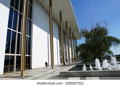 Washington, District Of Columbia, USA - August 16, 2022: Exterior Of The John F. Kennedy Center For The Performing Arts