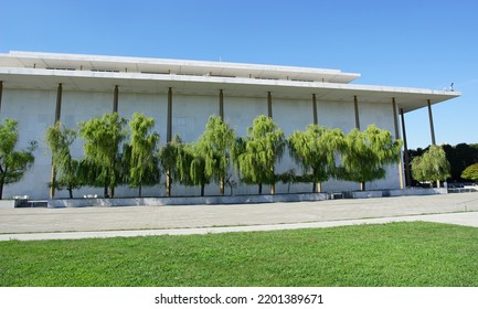 Washington, District Of Columbia, USA - August 16, 2022: Exterior Of The John F. Kennedy Center For The Performing Arts