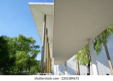 Washington, District Of Columbia, USA - August 16, 2022: Exterior Of The John F. Kennedy Center For The Performing Arts