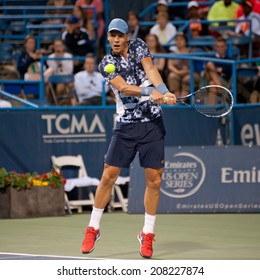 WASHINGTON - JULY 30: Tomas Berdych (CZE) Defeats American Robby Ginepri At The Citi Open Tennis Tournament On July 30, 2014 In Washington DC 