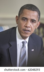 WASHINGTON - JUNE 29: US President Barack Obama At The Oval Office June 29, 2009 In Washington, DC