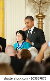 WASHINGTON - MAY 29: Civil Rights And Women's Advocate, Dolores Huerta, Receives The Presidential Medal Of Freedom At A Ceremony At The White House May 29, 2012 In Washington, D.C.