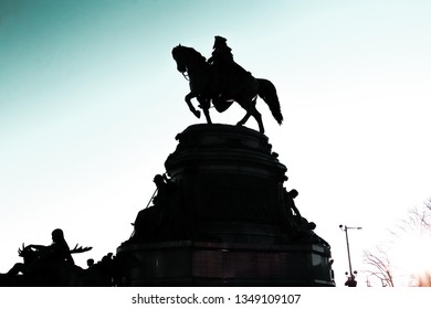 Washington Monument At Eakins Oval