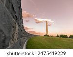 The Washington Monument at twilight, National Mall, Washington DC, United States of America