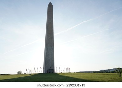 Washington Monument Under Blue Sky During Early Evening