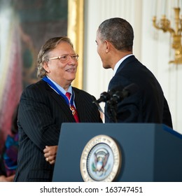 Washington - November 20: Arturo Sandoval Receives The Presidential Medal Of Freedom At A Ceremony At The White House On November 20, 2013 In Washington, DC. 