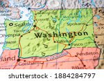 Washington on the USA map
