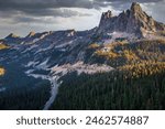 Washington Pass Vistas at Sunset, North Cascades National Park, Washington State