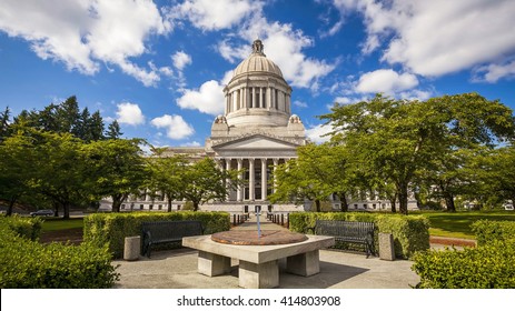 The Washington state Capitol building in Olympia, Washington