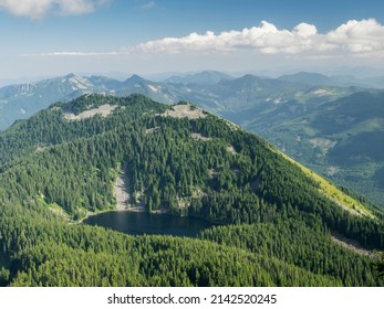 Washington State, Central Cascades, Mason Lake, View From Mount Defiance