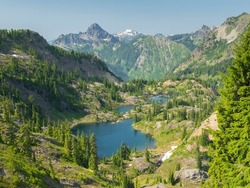 Washington State, Central Cascades, Rampart Ridge, Rampart Lakes