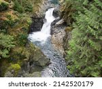 Washington State, Olallie State Park, Twin Falls, Upper fall on the Snoqualmie River